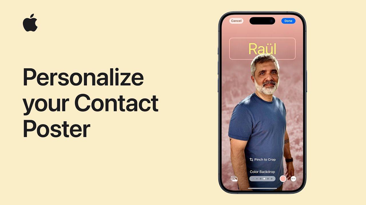 how to enable and setup contact photo and posters on iphone