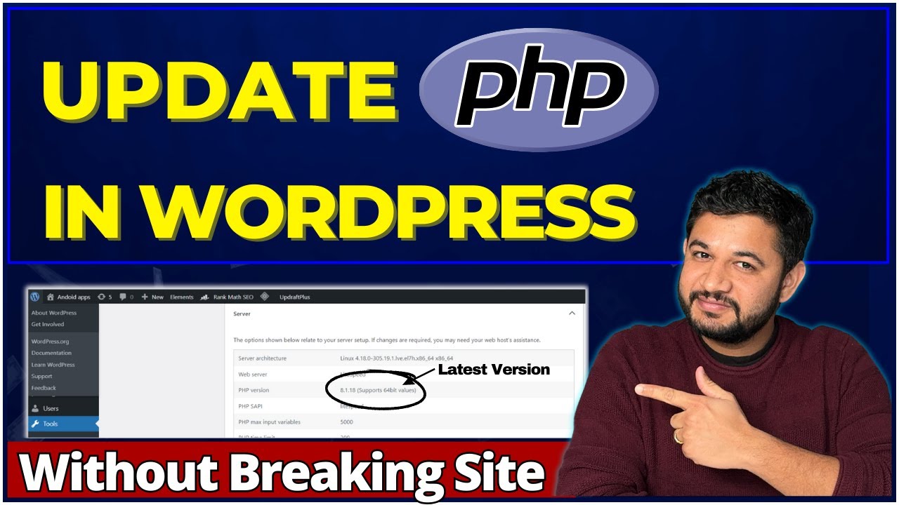 pdate PHP Version in WordPress